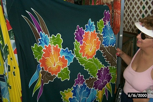A beautiful hand-dyed parea