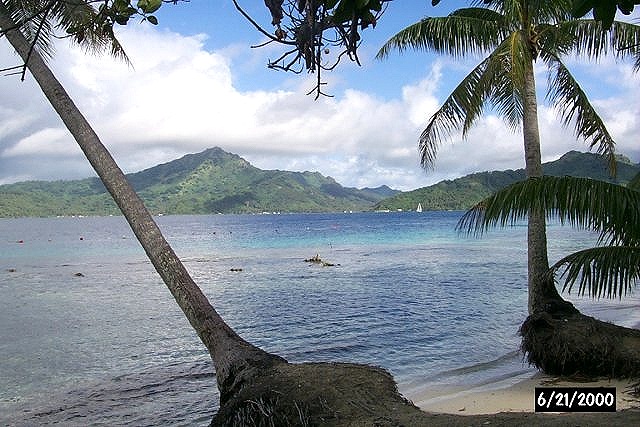 View from a motu near Raiatea